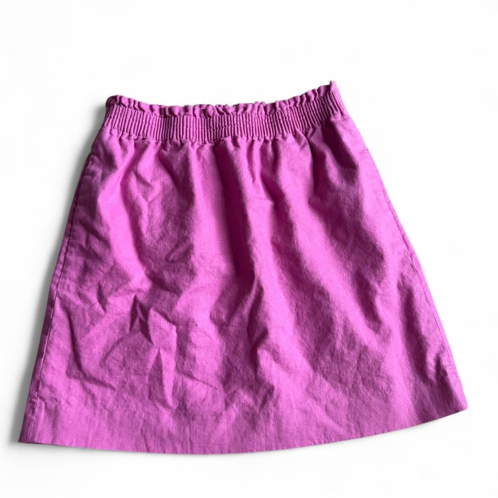 JCrew Pink Cotton Linen Blend Skirt